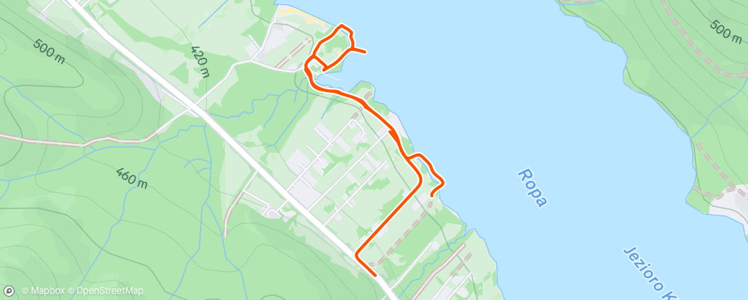 Map of the activity, Lunch Walk