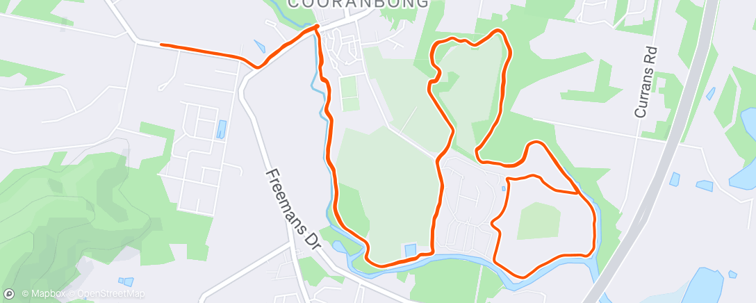 Mapa de la actividad, Morning Run