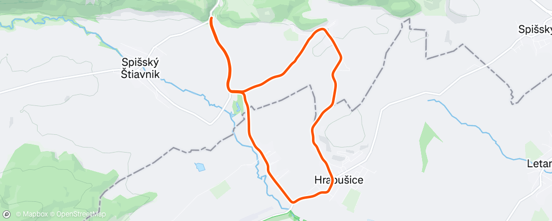 Map of the activity, Morning Run