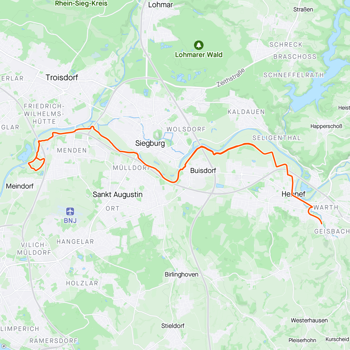 Map of the activity, RNNRD | Knutikowski on Tour