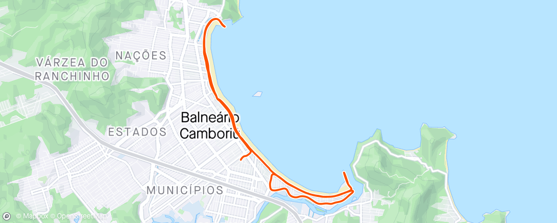 Map of the activity, 5km
5x 1km com 1’ 😴 
4km ritmado
1km solto