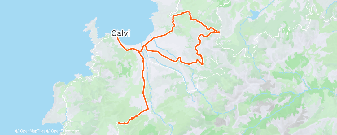 Map of the activity, Afternoon Ride