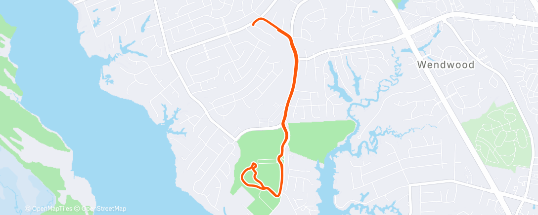 Mappa dell'attività Lunch Run