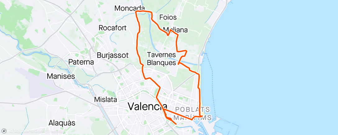Map of the activity, Touchdown Valencia