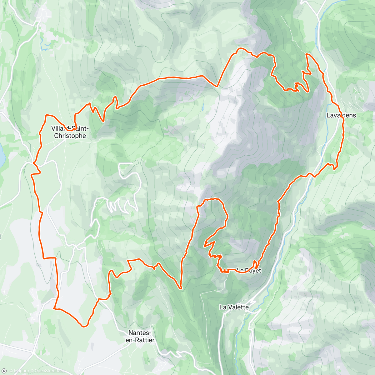 Map of the activity, Skytour des Matheysins 🤩