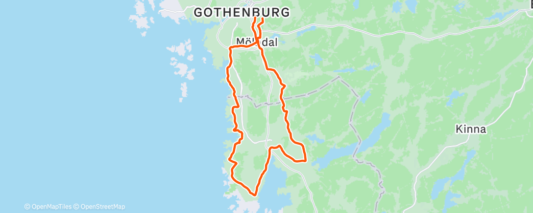 Map of the activity, Morning Ride
