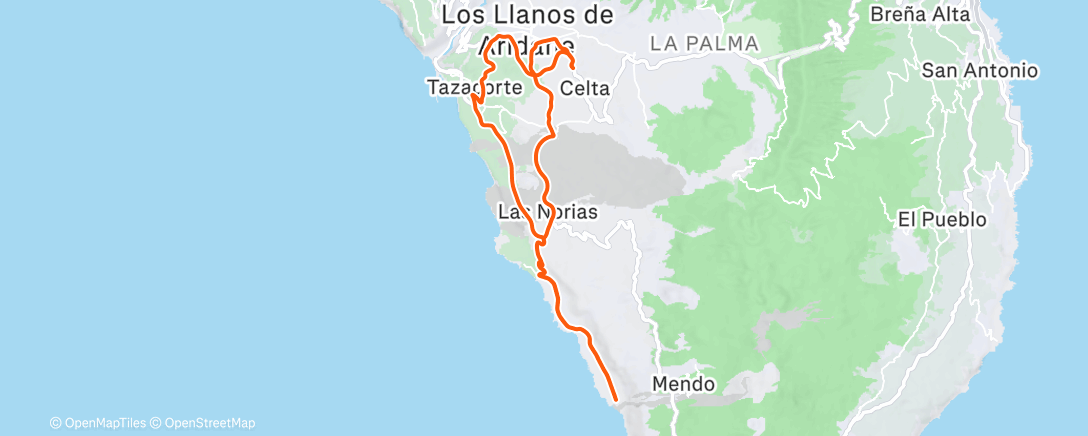 Карта физической активности (Bicicleta por la mañana)