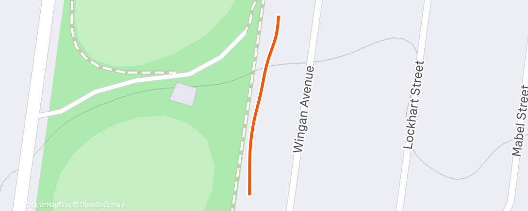Map of the activity, Morning Run