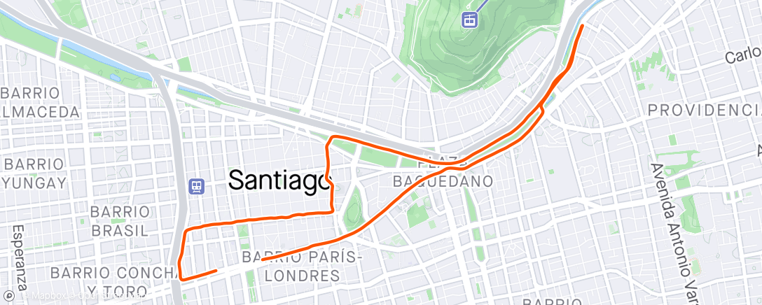 Karte der Aktivität „Maratón de Santiago 2024”