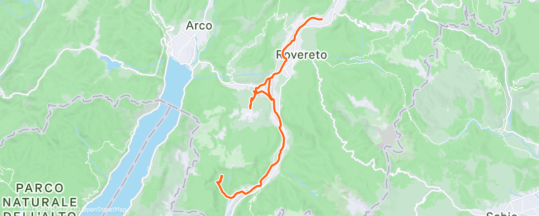 Map of the activity, Giro mattutino