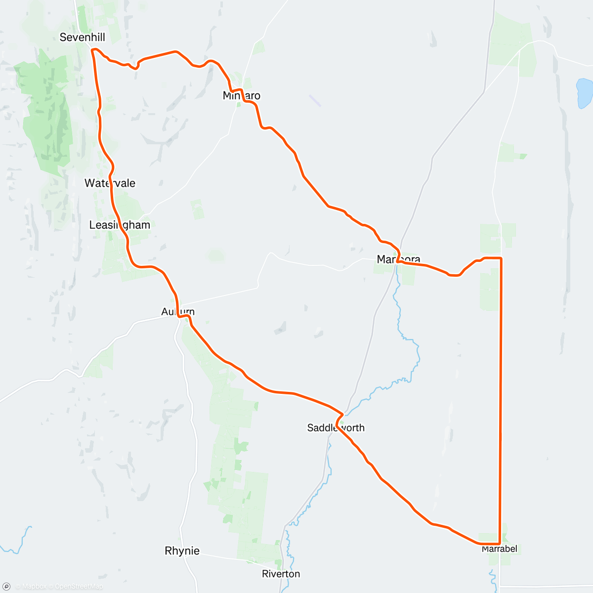 Mapa de la actividad (Country roads …take me home!)