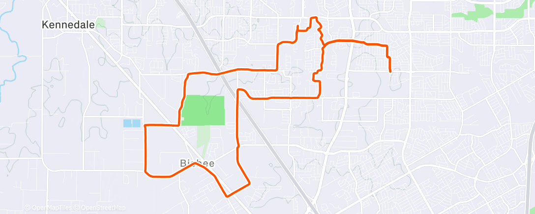 Map of the activity, Afternoon Ride