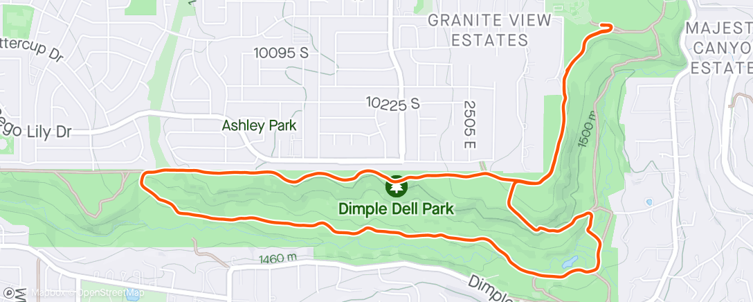 Map of the activity, Wasatch Trail Series #2