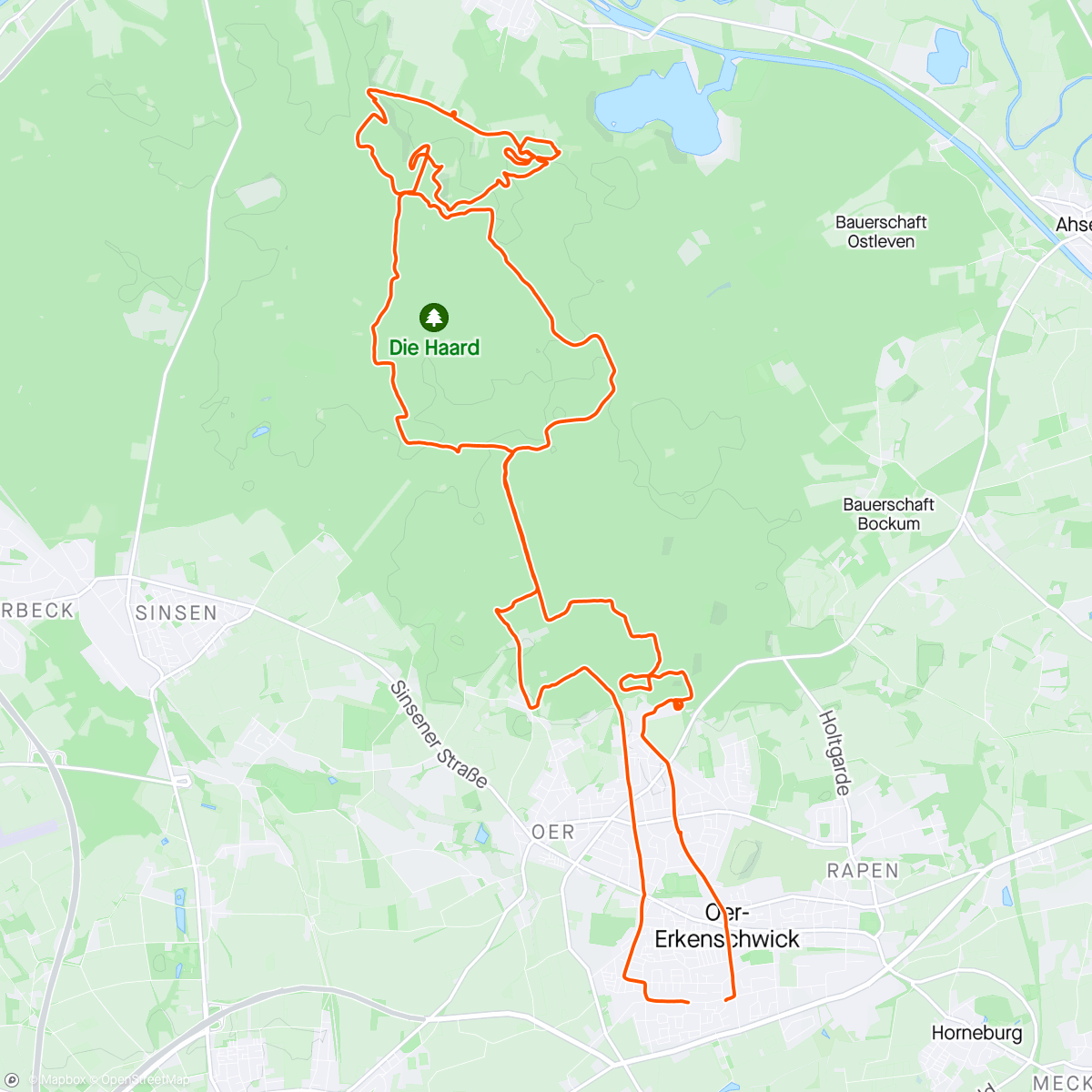 Map of the activity, Haardbiker Volkers Biobiker Tour