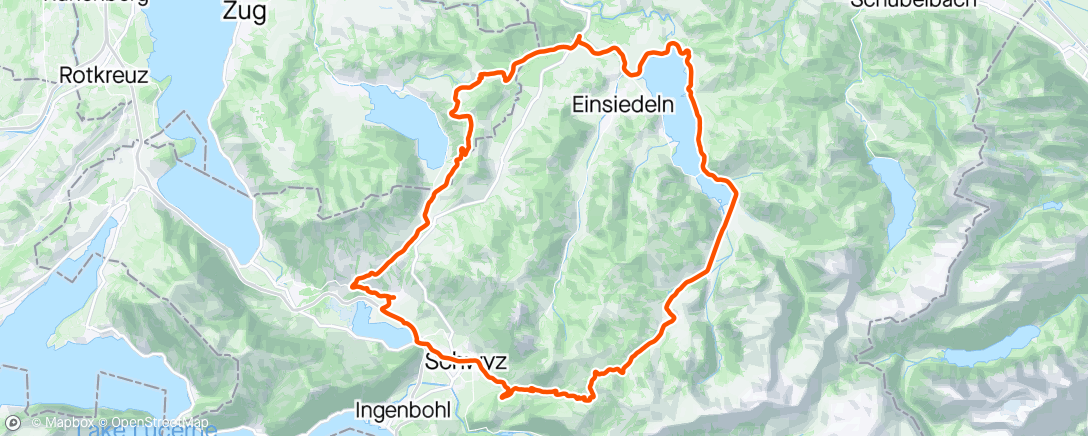 Map of the activity, Ibergeregg Raten