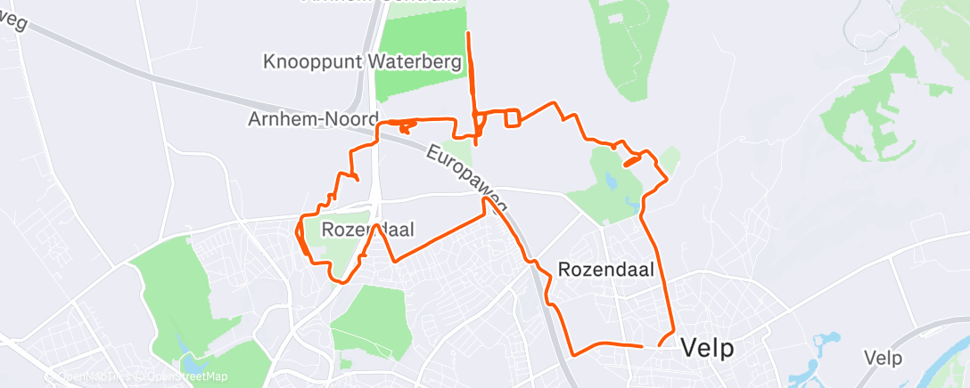 Map of the activity, Veldrit Training 30December samenstellen