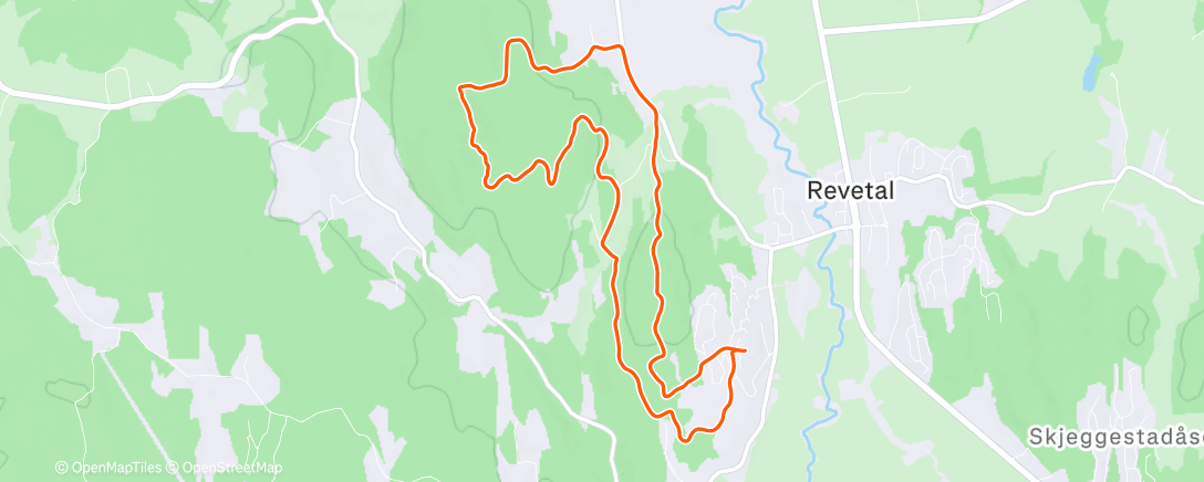 Карта физической активности (Morgentur til Kilebrattås.)