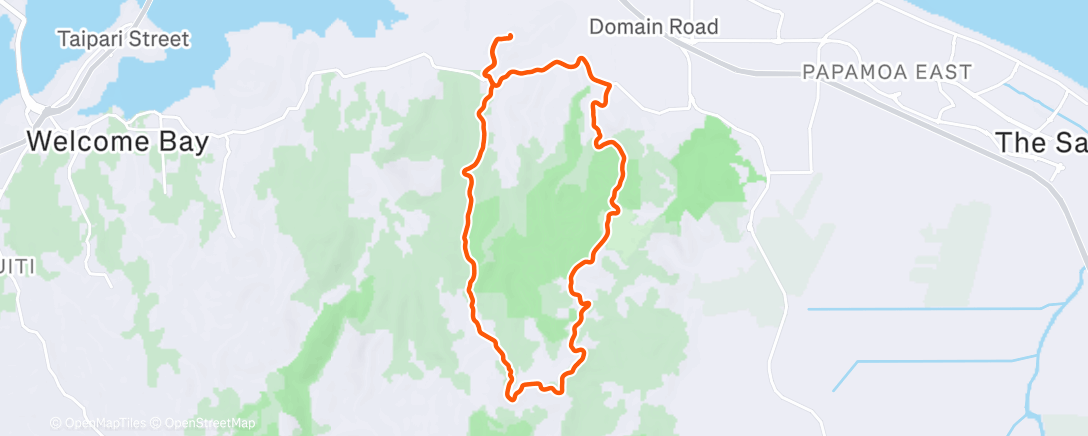 Map of the activity, Morning Mountain Bike Ride