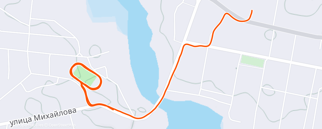 Map of the activity, Ночной забег