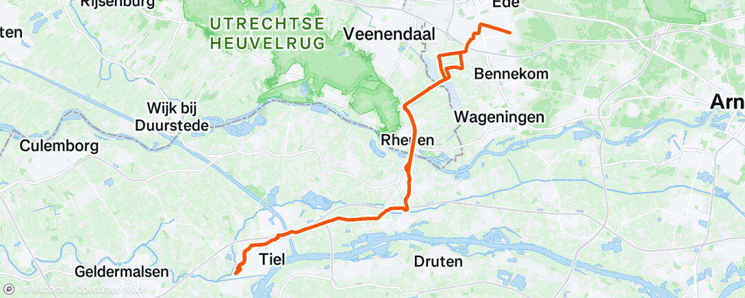 Map of the activity, Morning Ride