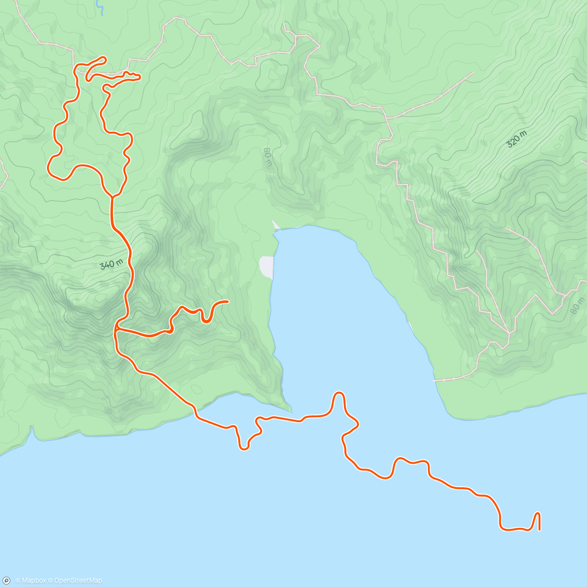 Map of the activity, Zwift - Group Workout: Endurance Elevator Lite  on Mayan 8 in Watopia