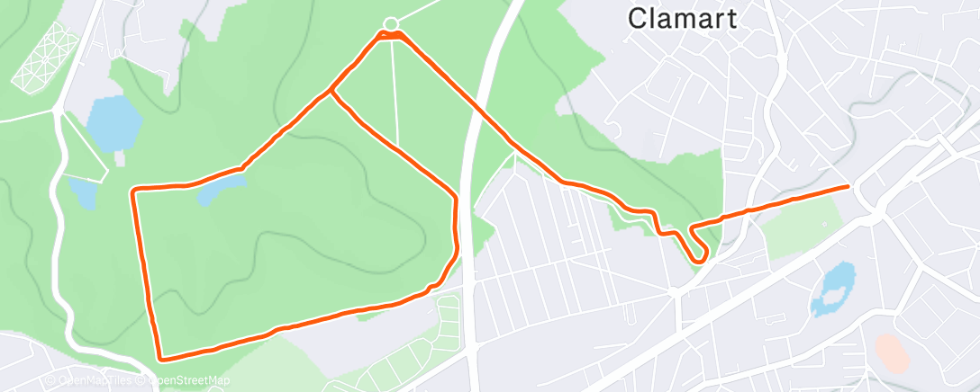 Map of the activity, Trail le midi