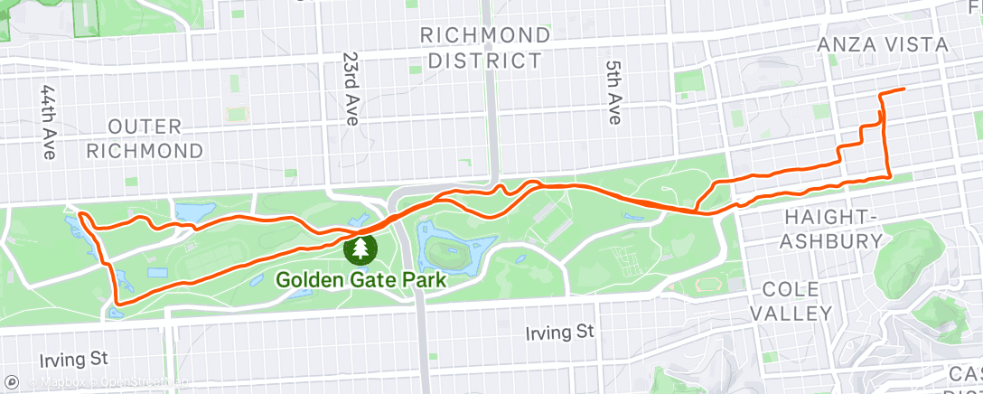 Map of the activity, 🏃 8.1 mi Afternoon Run
