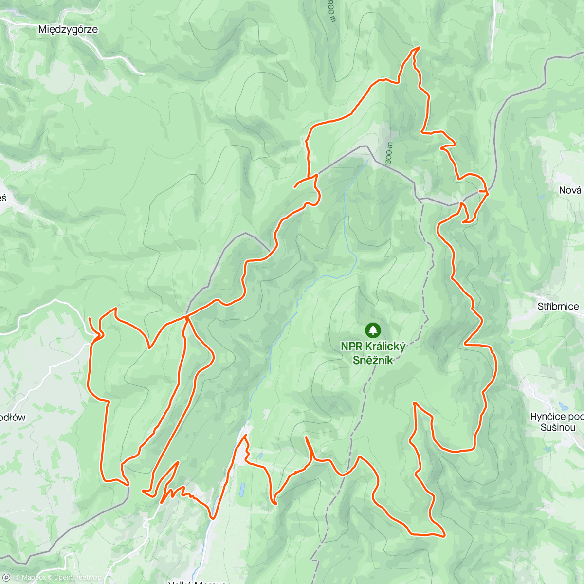 Mapa de la actividad (Dolná Morava)