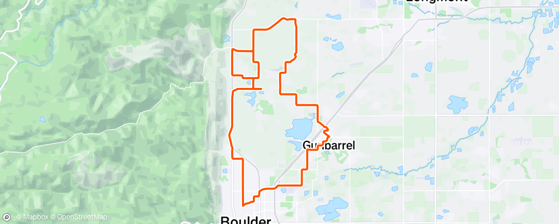 Map of the activity, Afternoon Ride