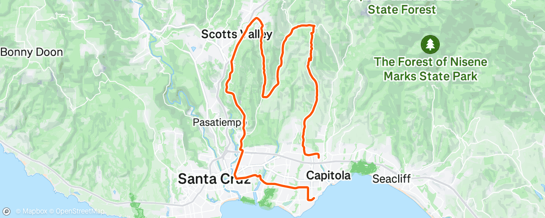 Map of the activity, Rodeo Looper #DawnutPatrol