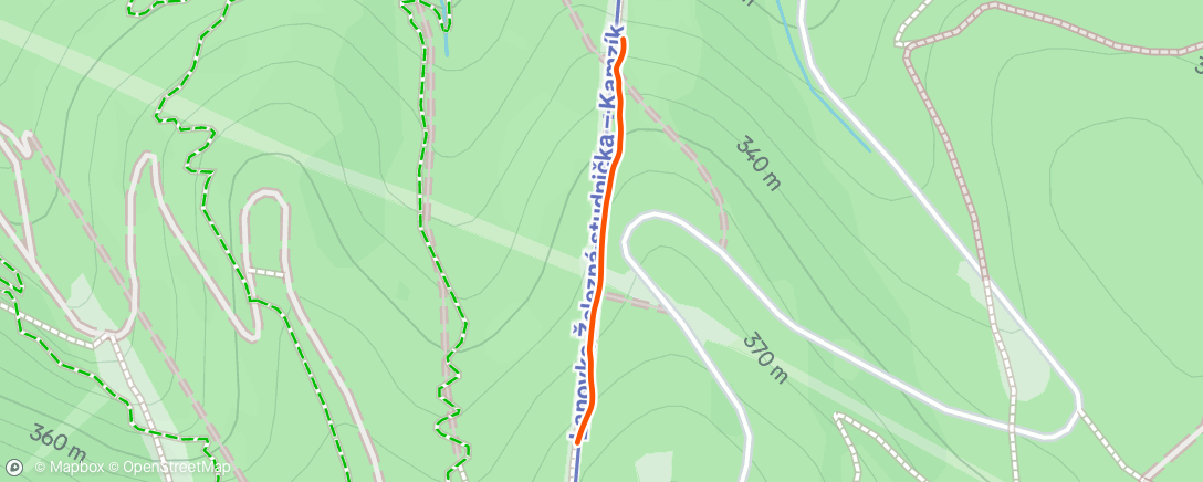 Map of the activity, Morning Run