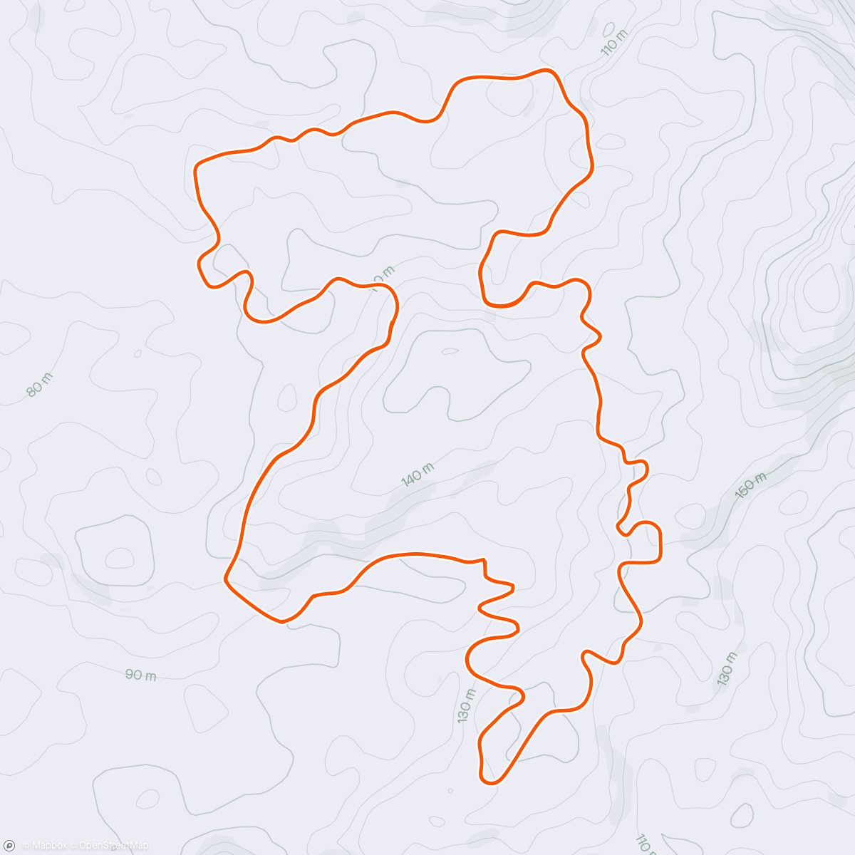 Map of the activity, Zwift -> Endurance Ascent in Makuri Islands