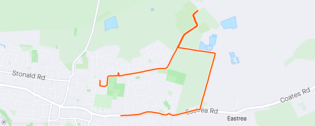 Map of the activity, 24/10 - Wednesday 6K Run