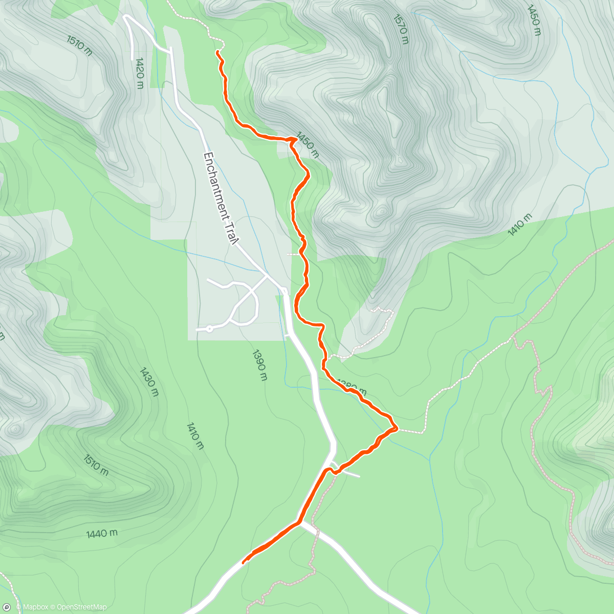 Map of the activity, Boynton Canyon
