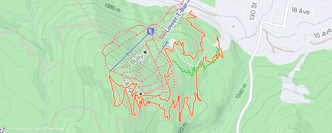 Map of the activity, A dry Monkey and a perfect Luge