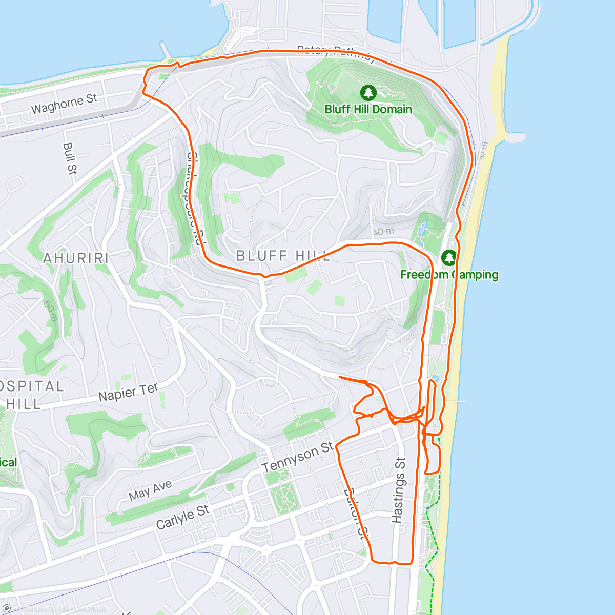 Map of the activity, Lunchtime trot with Nina