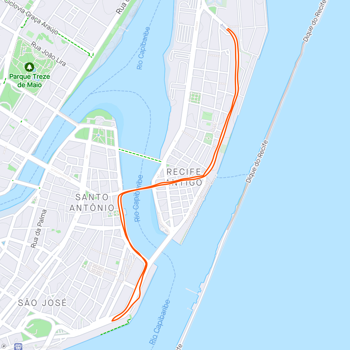 Map of the activity, Estações outono /24 - 5km✅