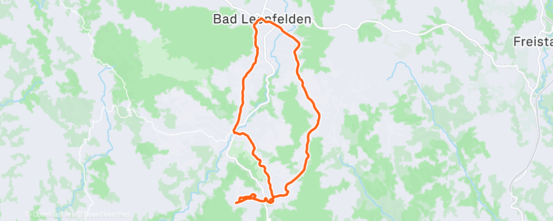 Map of the activity, Radfahrt am Nachmittag