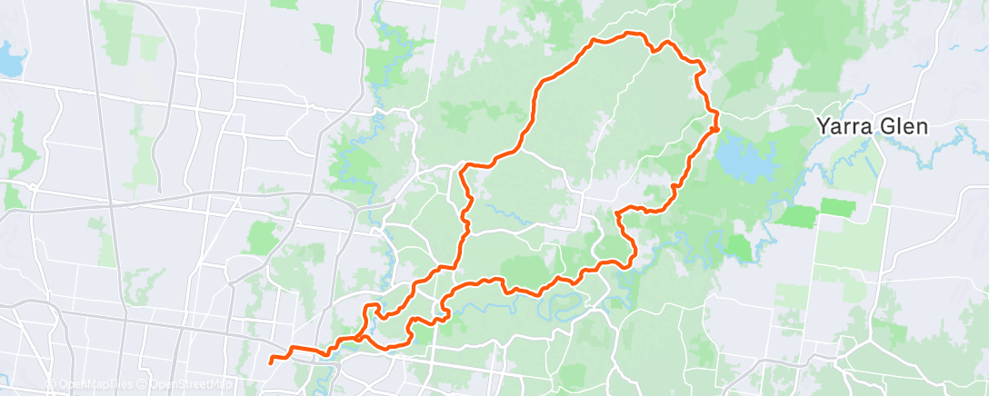 Map of the activity, Morning Ride