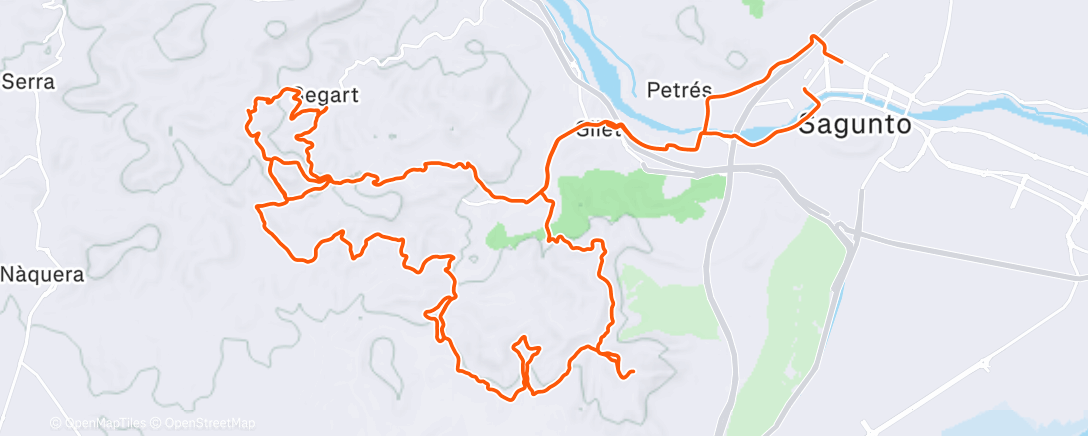 Карта физической активности (Bicicleta por la mañana)