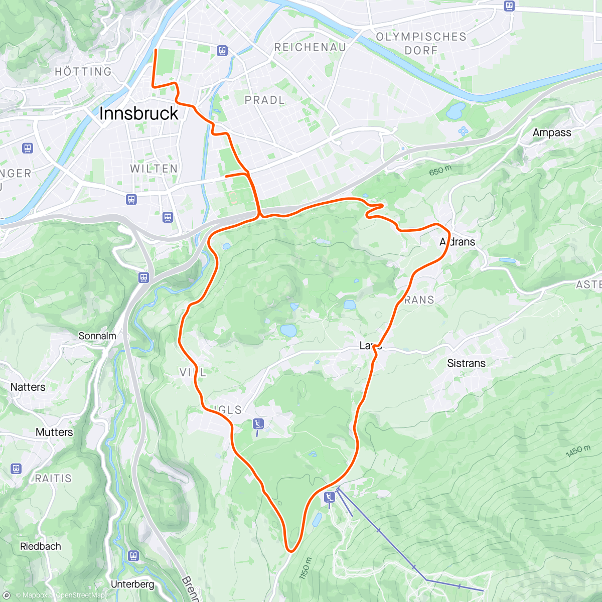 Map of the activity, Zwift - Giza in Innsbruck