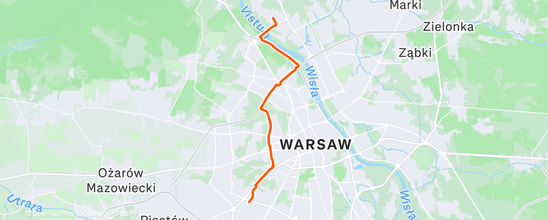 Map of the activity, Morning Ride