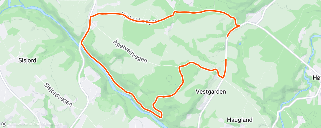 Map of the activity, Morning Run