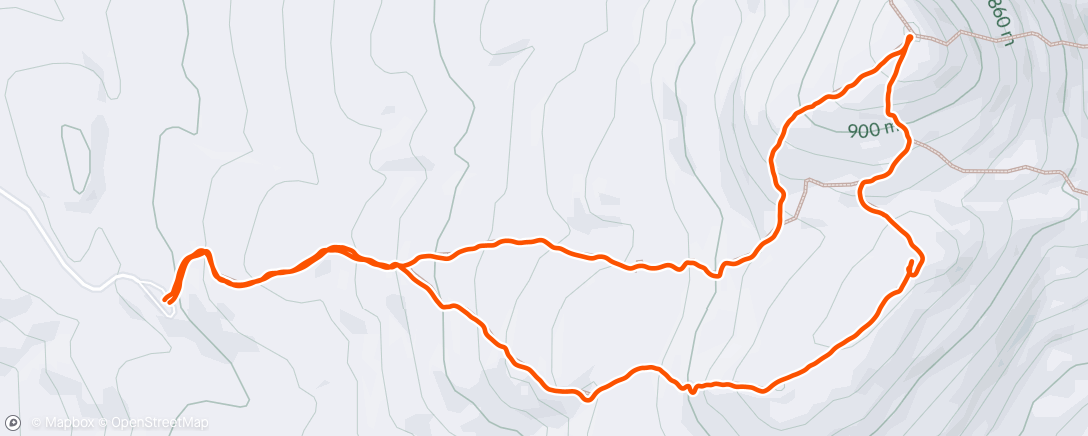 Map of the activity, Lunch Hike