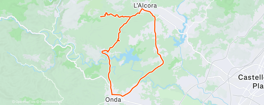 Карта физической активности (Bicicleta de gravilla por la tarde)