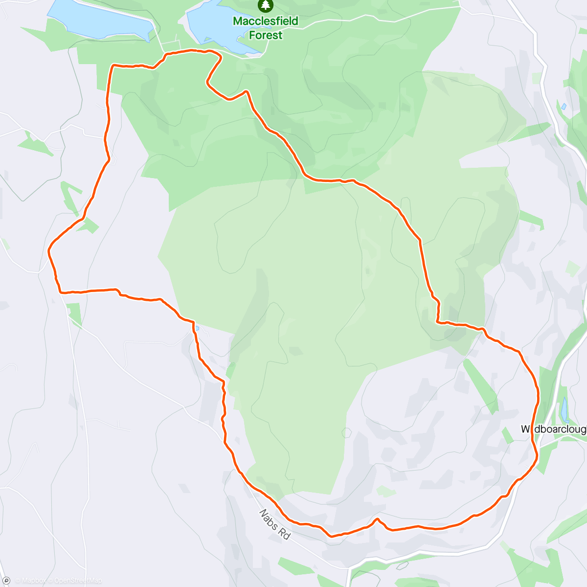 Mapa de la actividad, Morning Hike