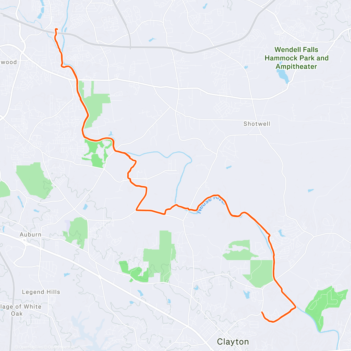 Map of the activity, Morning NRT