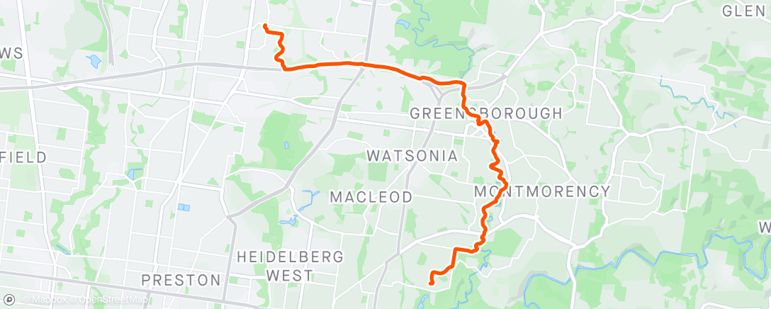Map of the activity, Week Five - Ride Four