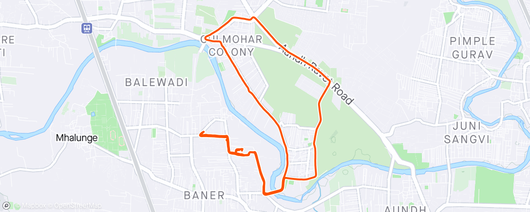 Map of the activity, Morning Ride - 25 Apr 2024