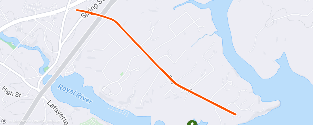 Map of the activity, Morning Walk